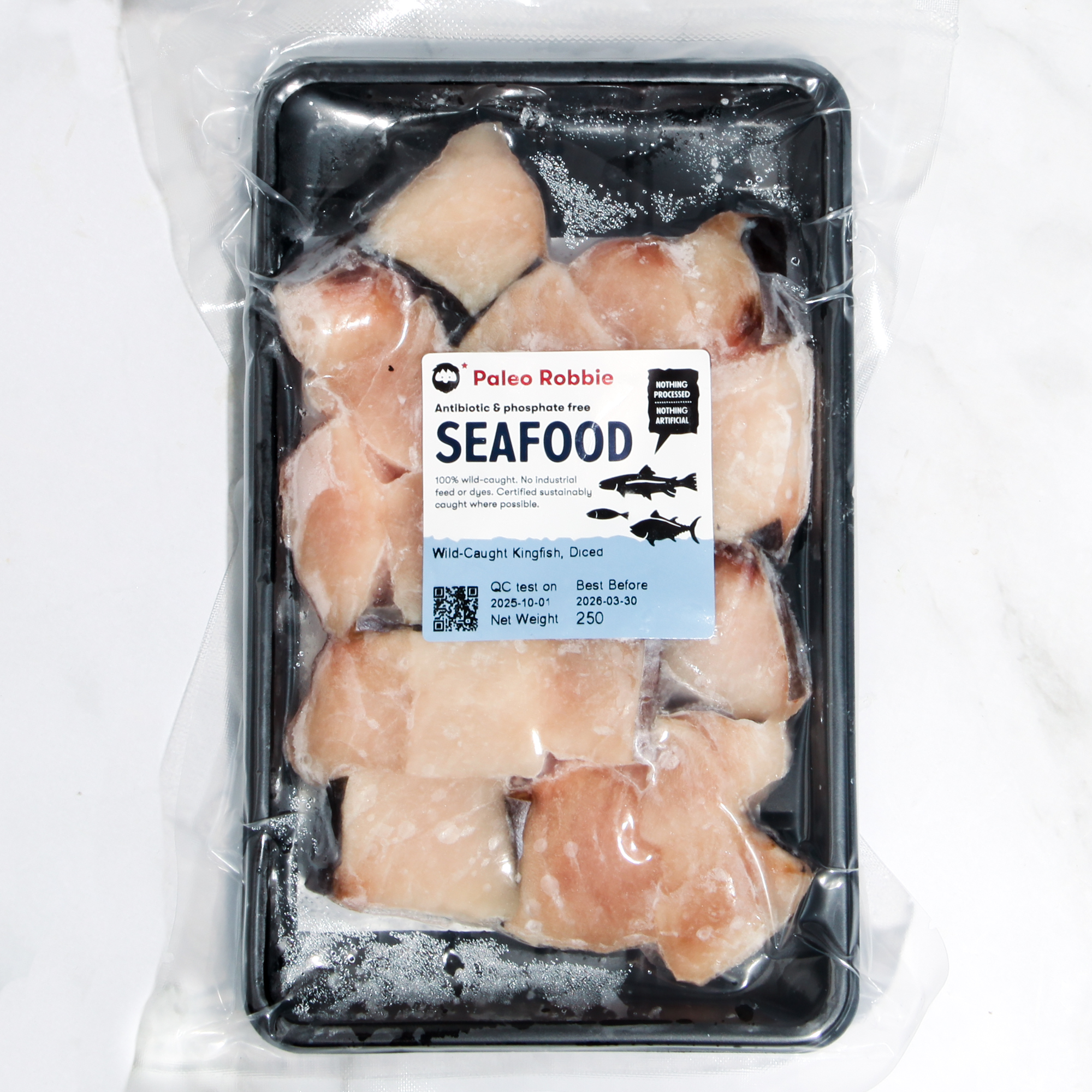 Wild-Caught Kingfish, Diced